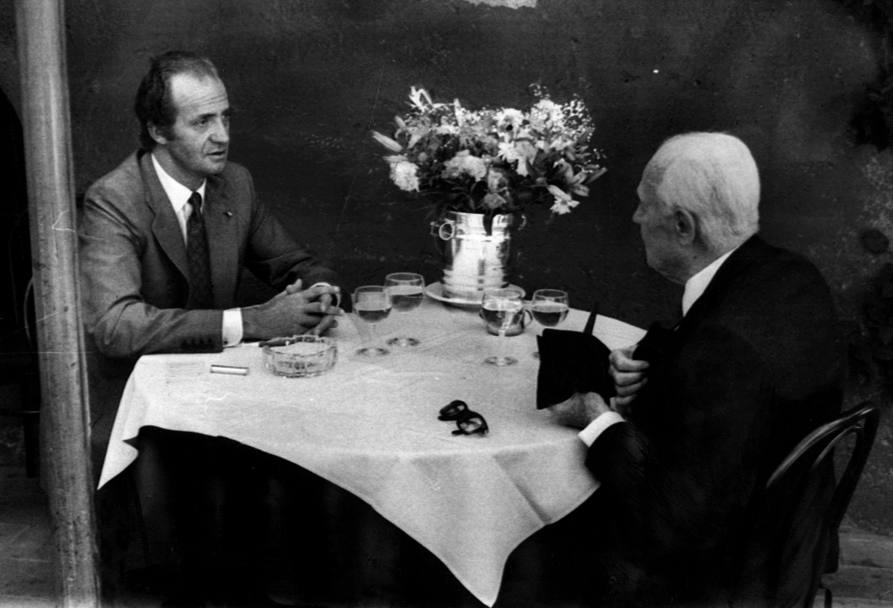 Un&#39;immagine indimenticabile: a pranzo con il presidente della Repubblica Sandro Pertini.